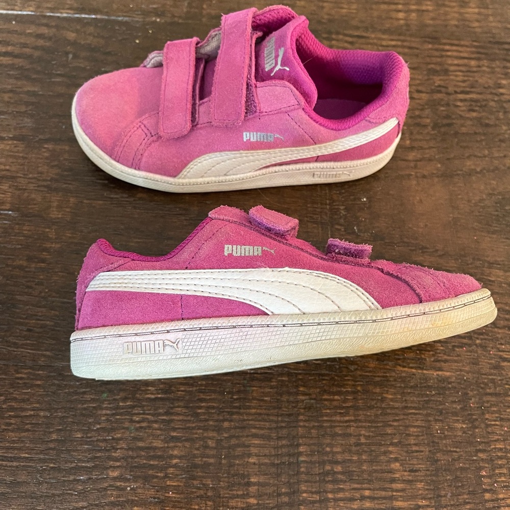 Purple Puma suede  shoes, size 10